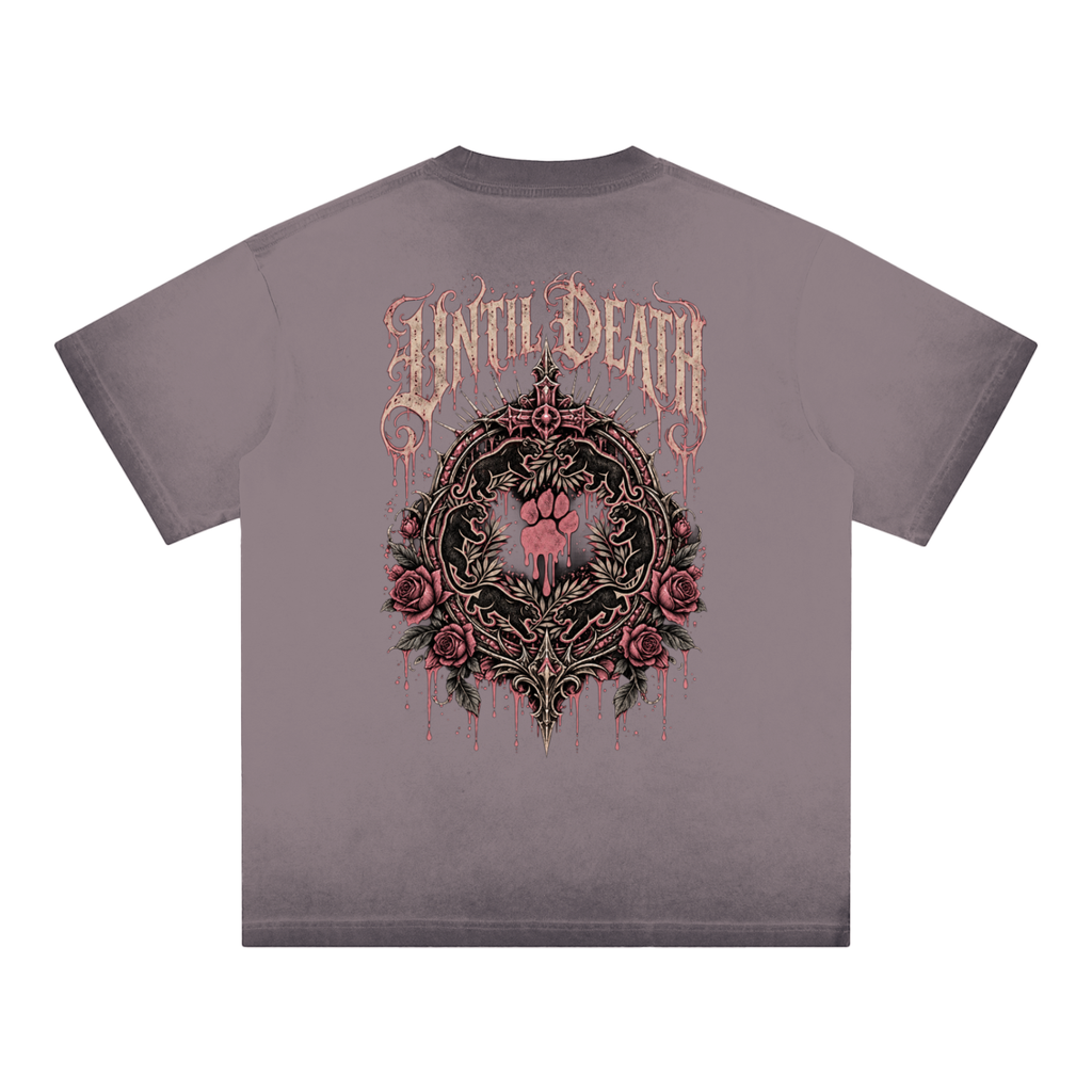 La Paw Inc. From the Cradle to the Grave Reverse Dyed Loose Cotton T-Shirt