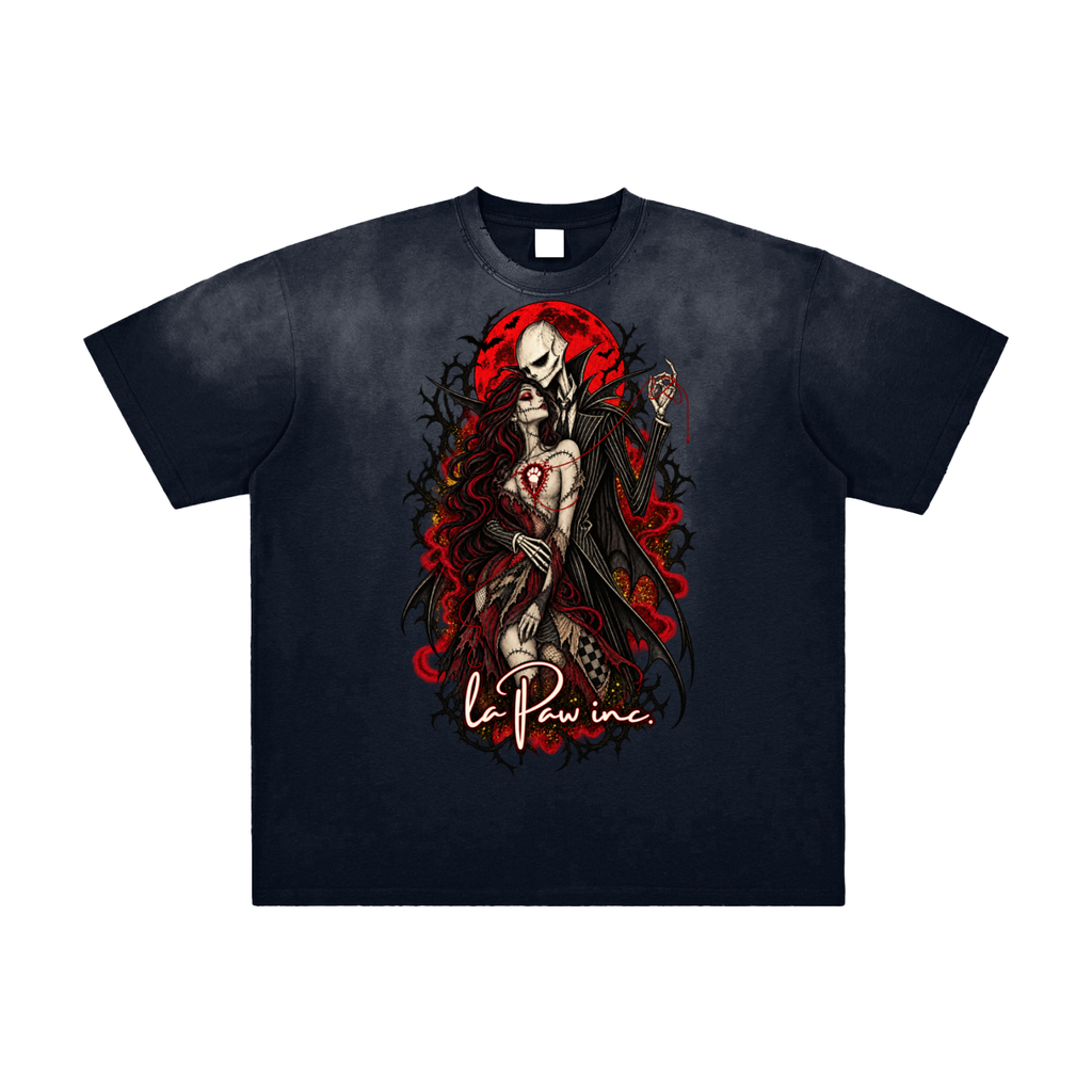 La Paw Inc. Until Death Vintage Washed Frayed T-Shirt