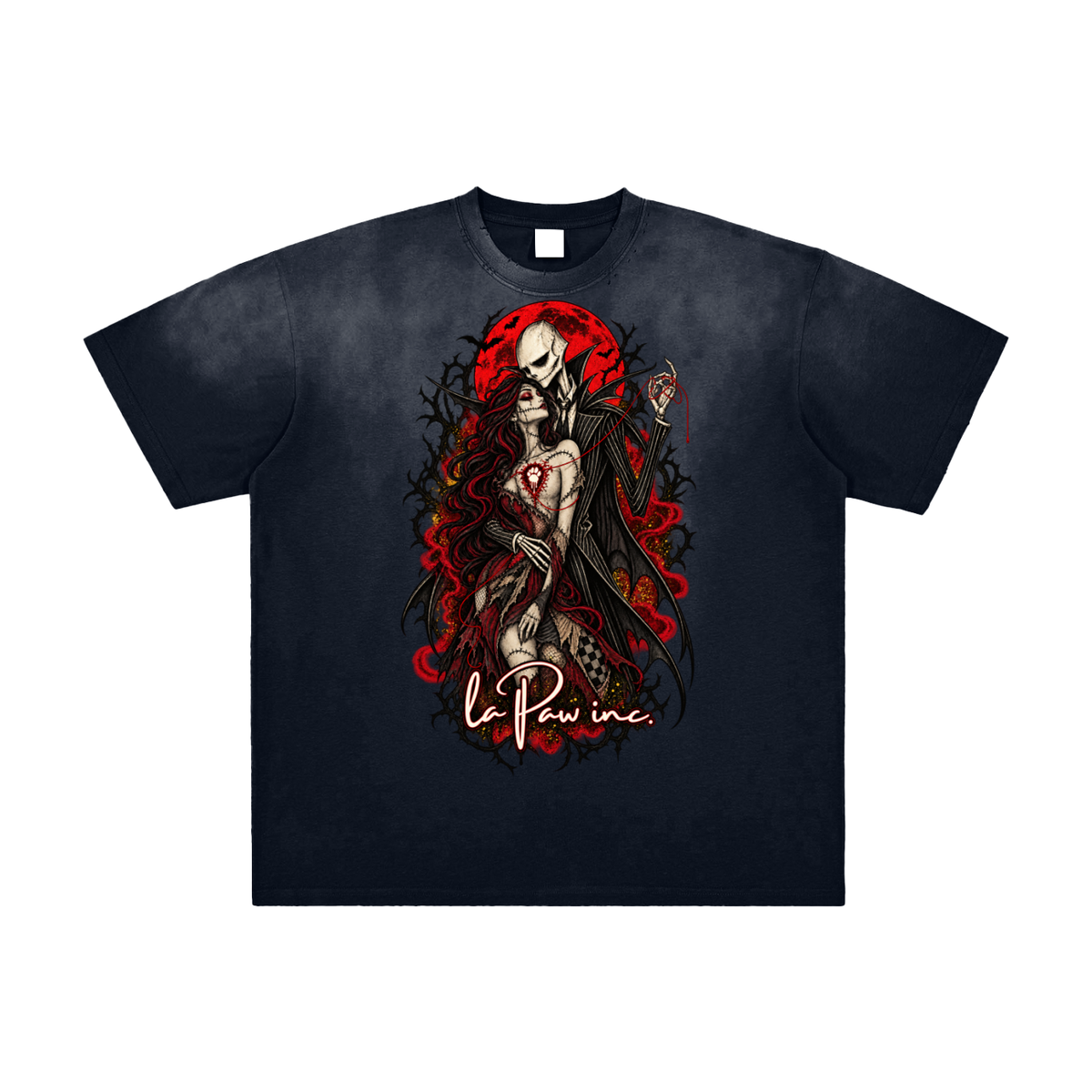 La Paw Inc. Until Death Vintage Washed Frayed T-Shirt